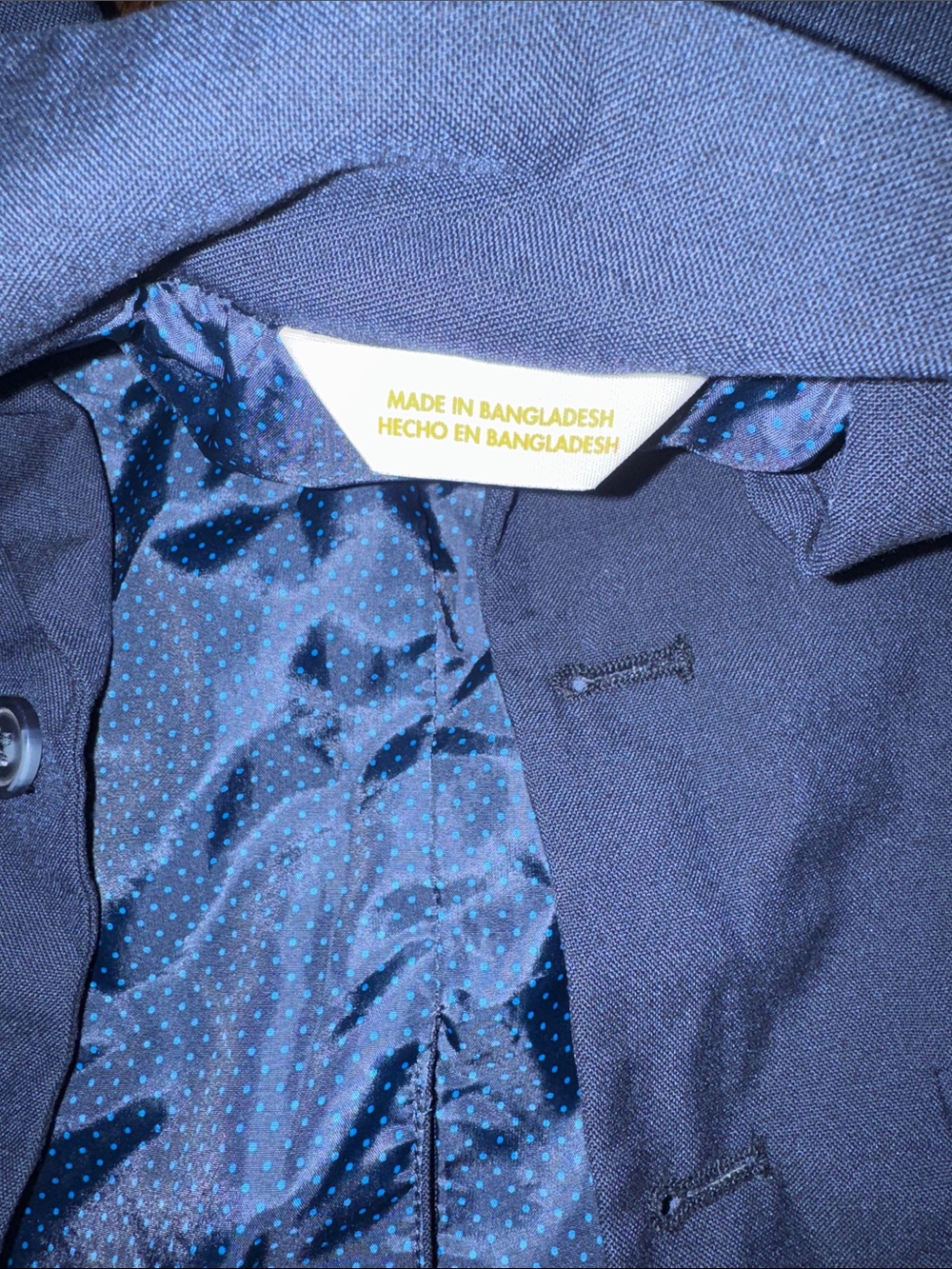 Cat & Jack Navy Boys Suit Jacket and Pants size 5 - Picture 2 of 7
